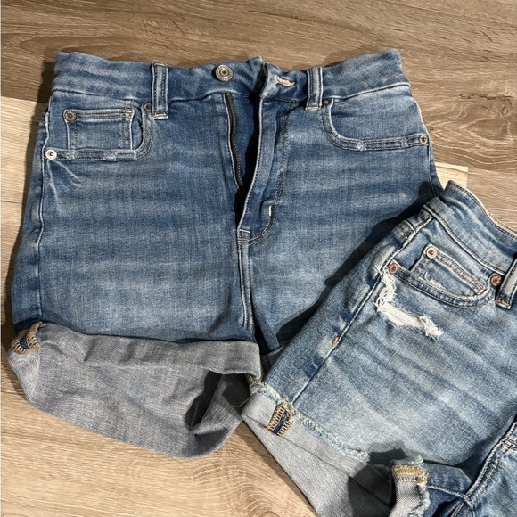 Set of 2 American Eagle Outfitters Light Blue Denim Jeans - Picture 3 of 12